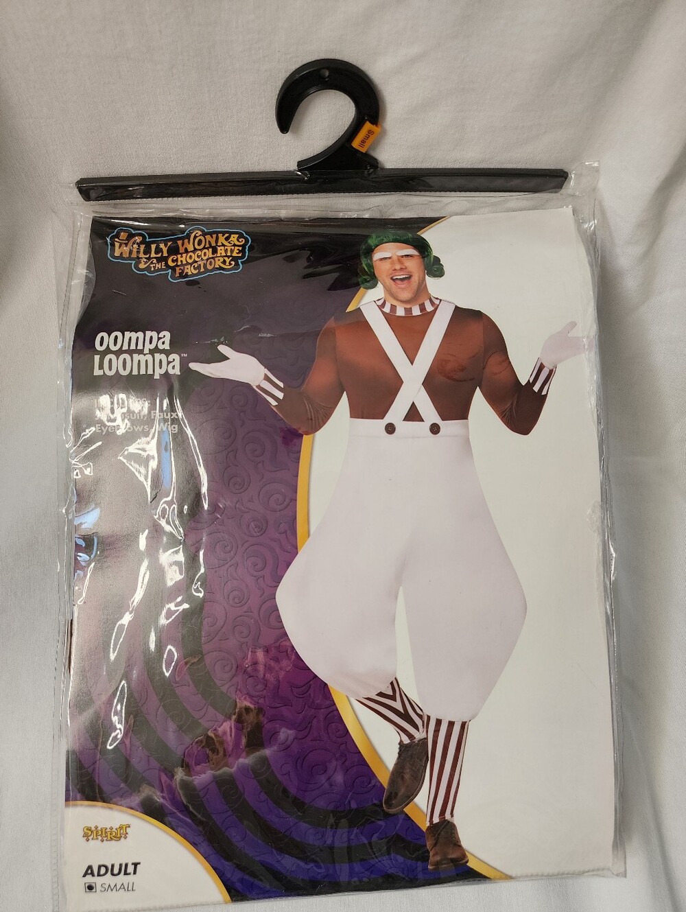 Oompa Loompa Adults SMALL Costume - Brown & White